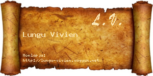 Lungu Vivien névjegykártya